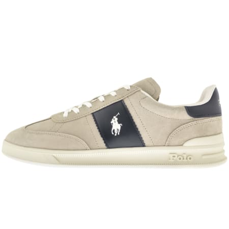 Ralph Lauren Polo Low Top Trainers Grey Mainline Menswear